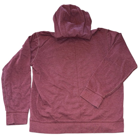 Men’s Eddie Bauer Maroon Red Pullover Hoodie Sweatshirt M - Picture 2 of 3